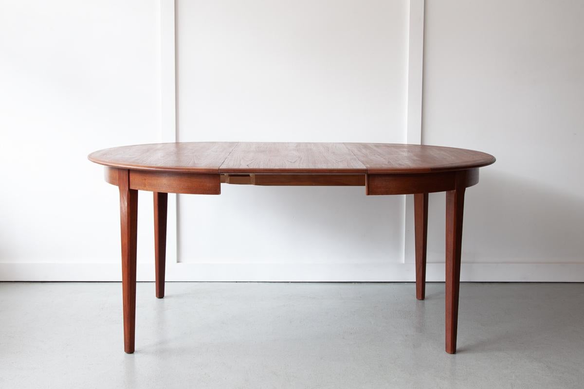 Mid-Century Modern Mid 20th Century, Danish Extendable Teak Dining Table