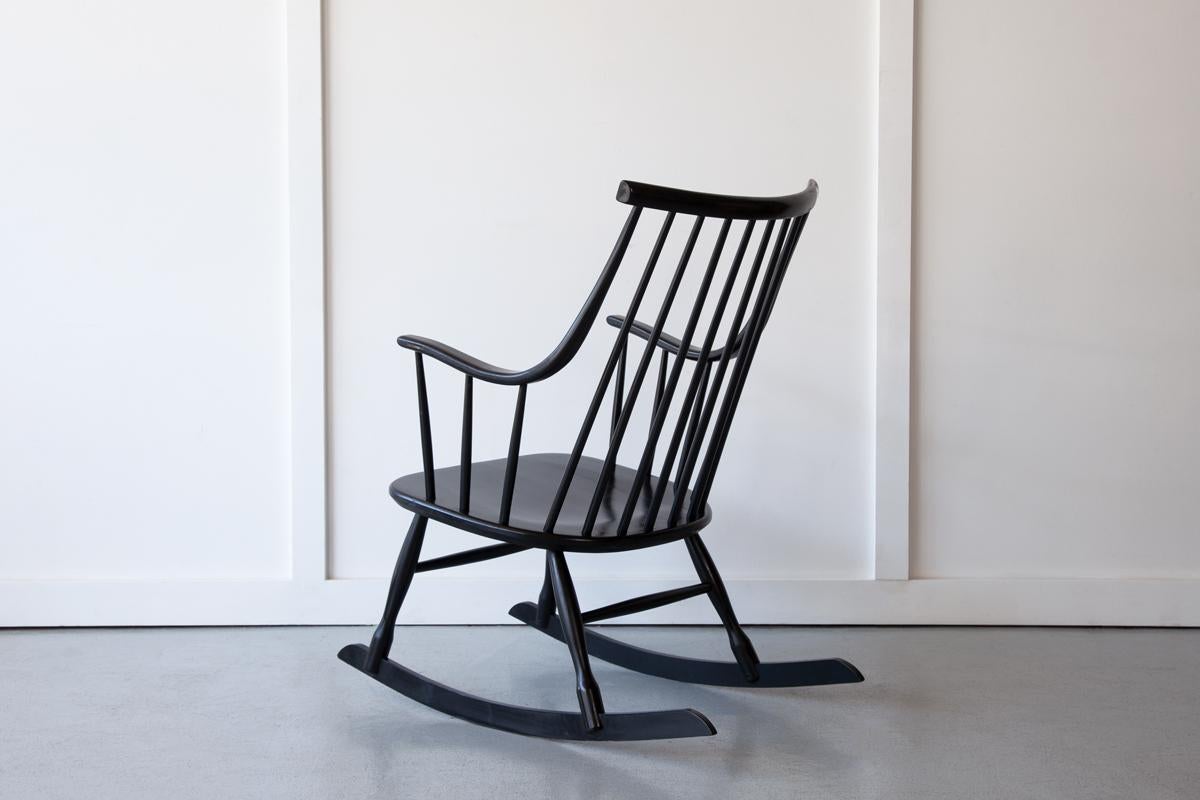 Beech Mid 20th Century, Danish Grandessa Rocking Chair by Lena Larsson for Nesto