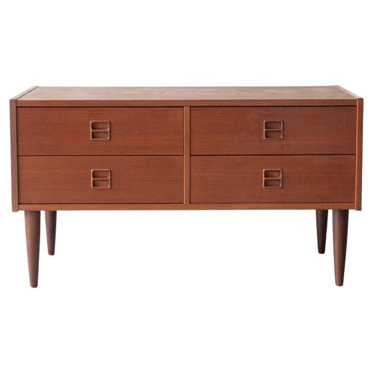 Mid-20th Century, Danish, Low Chest of Drawers