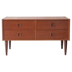 Mid-20th Century, Danish, Low Chest of Drawers
