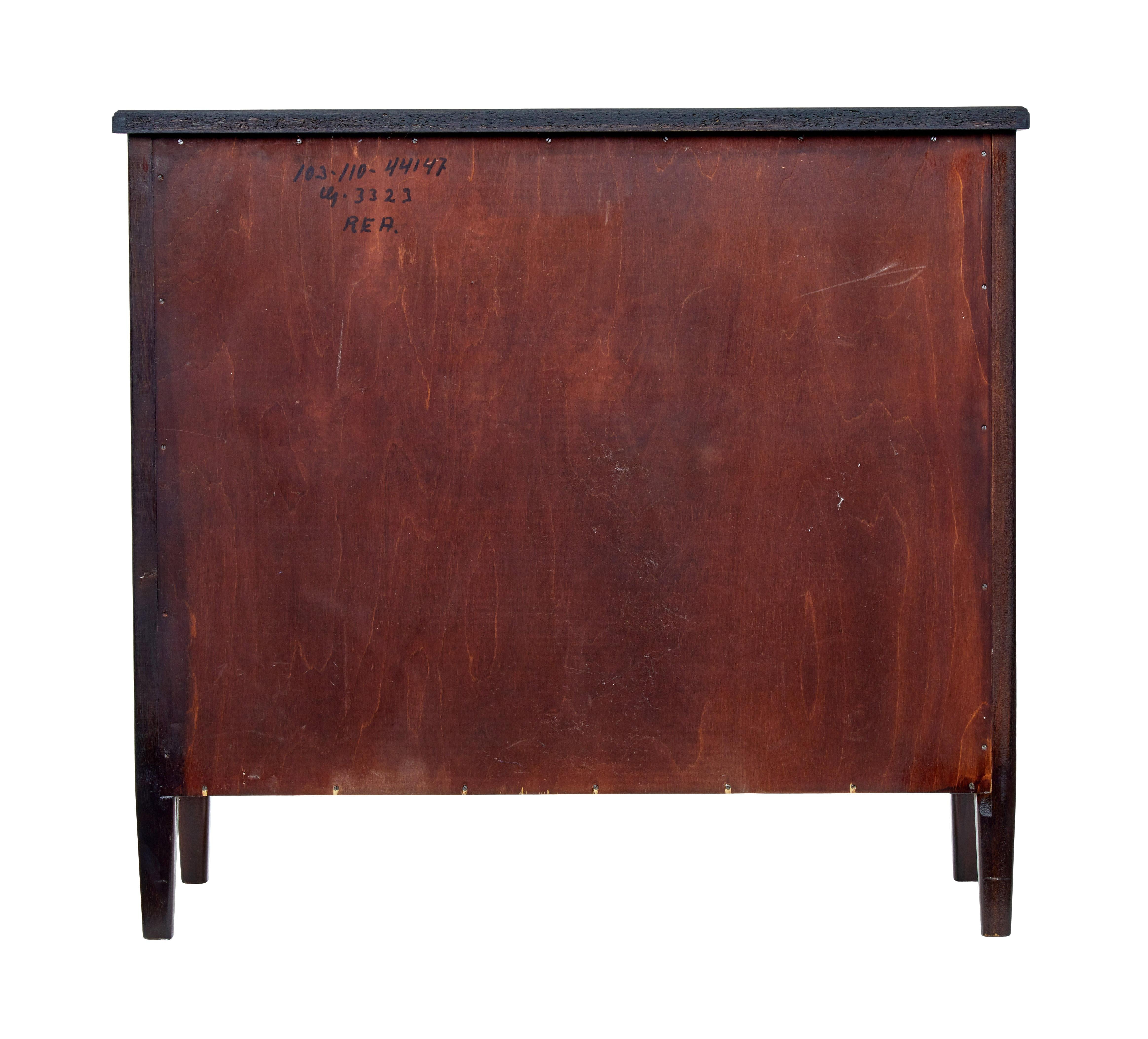 Hand-Crafted Mid-20th Century Danish Mahogany Chest of Drawers