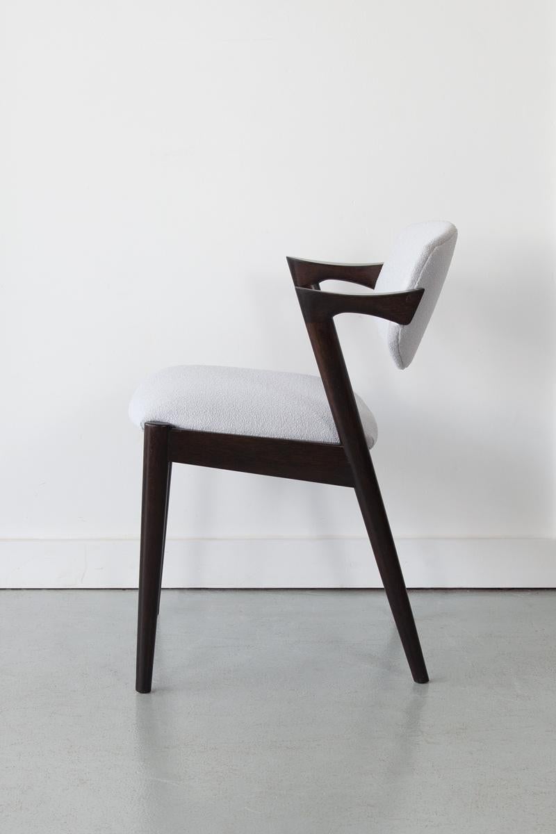 Mid-20th Century, Danish, Model 42 Dining Chair by Kai Kristiansen, 2 Available In Good Condition For Sale In Bristol, GB