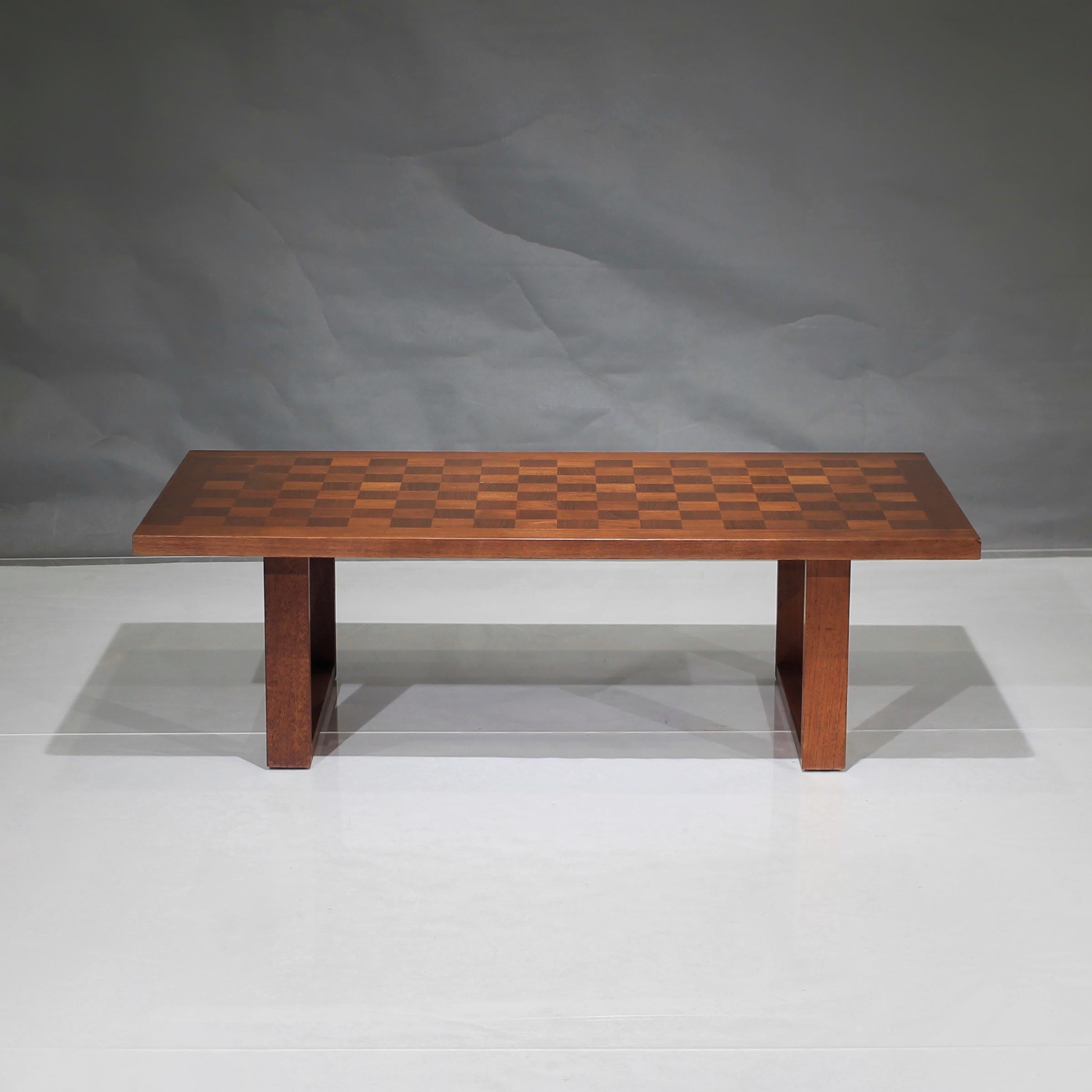 Lacquered Mid Century Danish Modern Coffee Table by Poul Cadovius for Cado