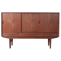 Mid-20th Century Danish Modern Highboard in Teak