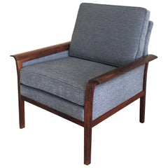 Mid-20th Century Danish Modern Rosewood Armchair by Han Olsen