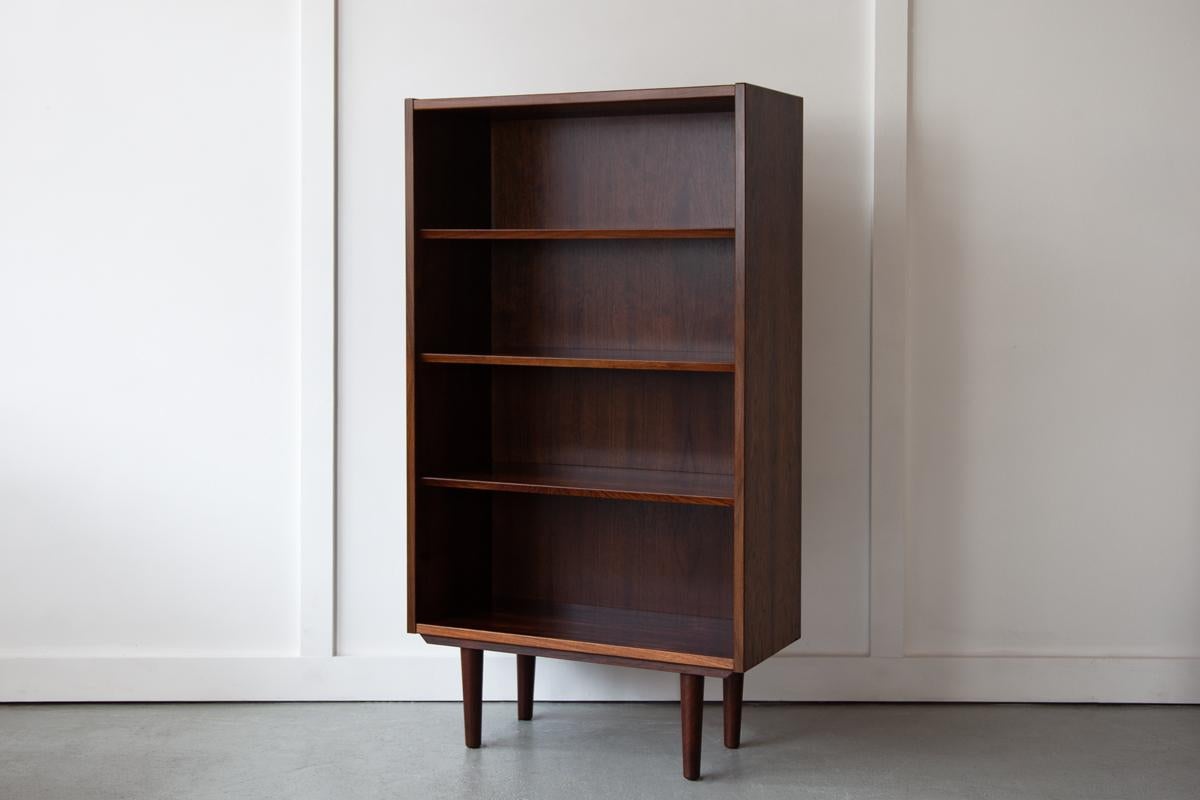 Mid-Century Modern Mid 20th Century, Danish Narrow Rosewood Bookcase