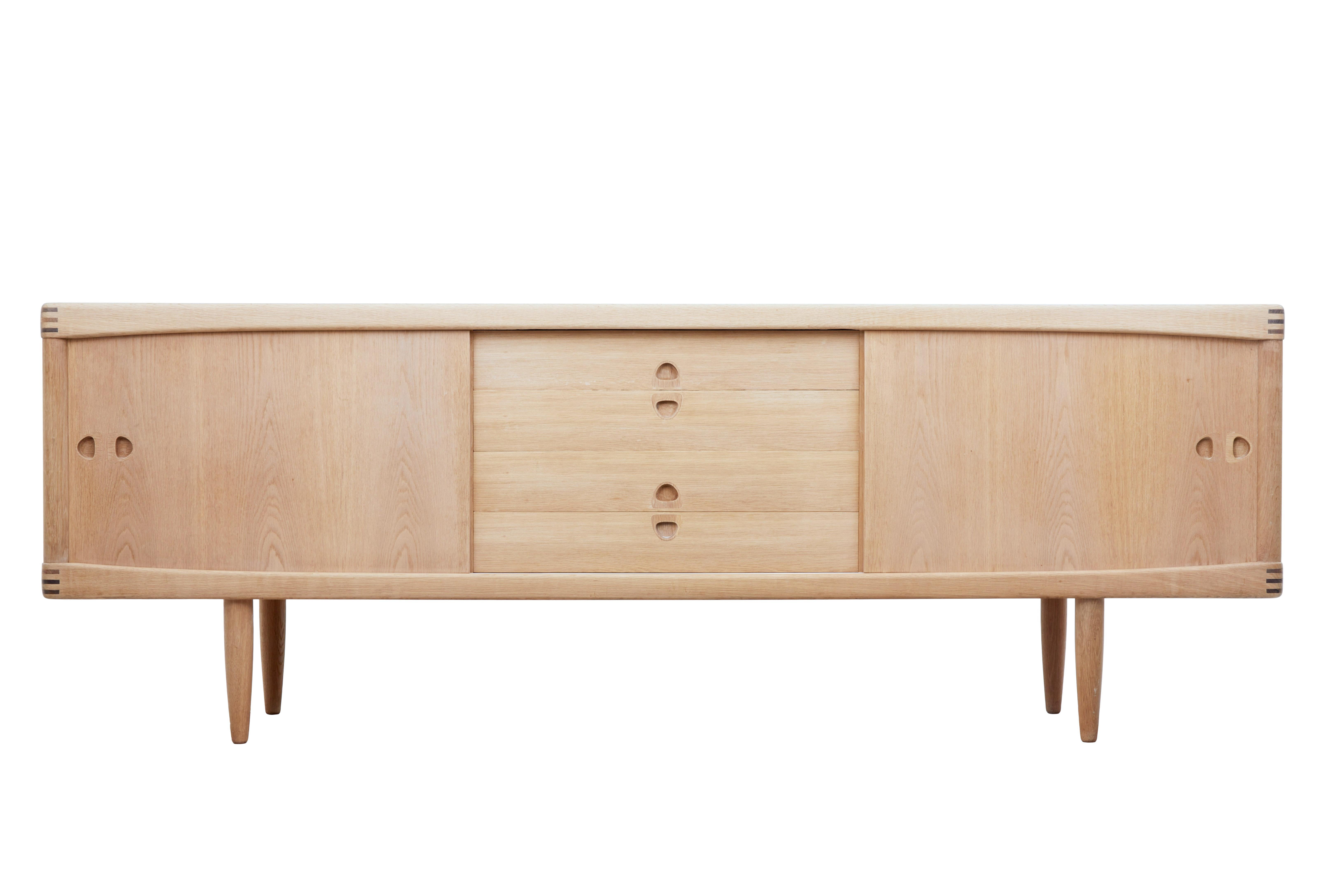 Fine quality sideboard danish sideboard, circa 1960.

Henry Walter Klein was a Norwegian born designer who moved to Denmark in 1960 and became one of Bramin's most celebrated designers. He moved to America later in his career.

Designed by Henry