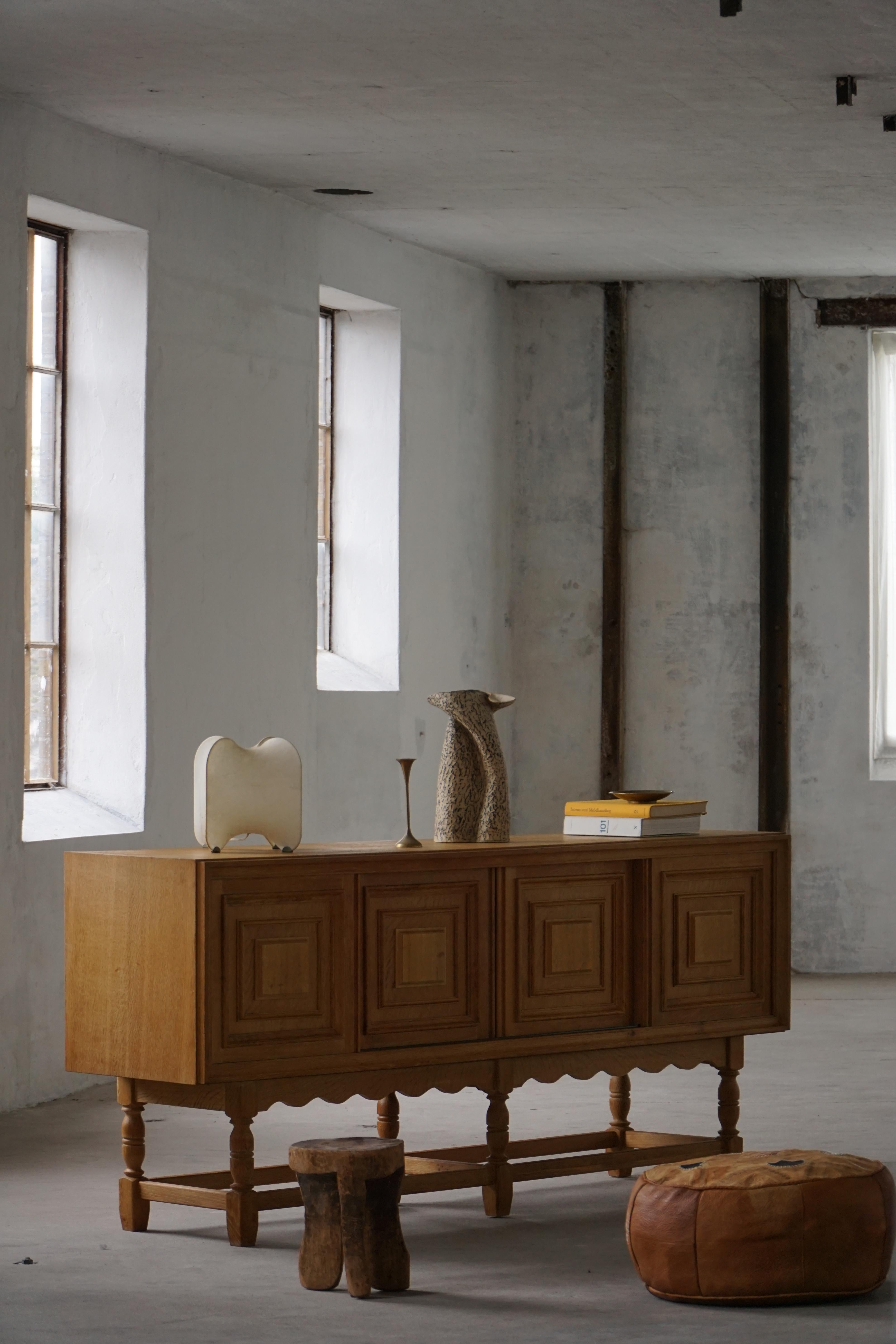 Mid-Century Modern Mid-20th Century, Danish Oak Sideboard / Crezenda, Danish Cabinetmaker, 1950s For Sale