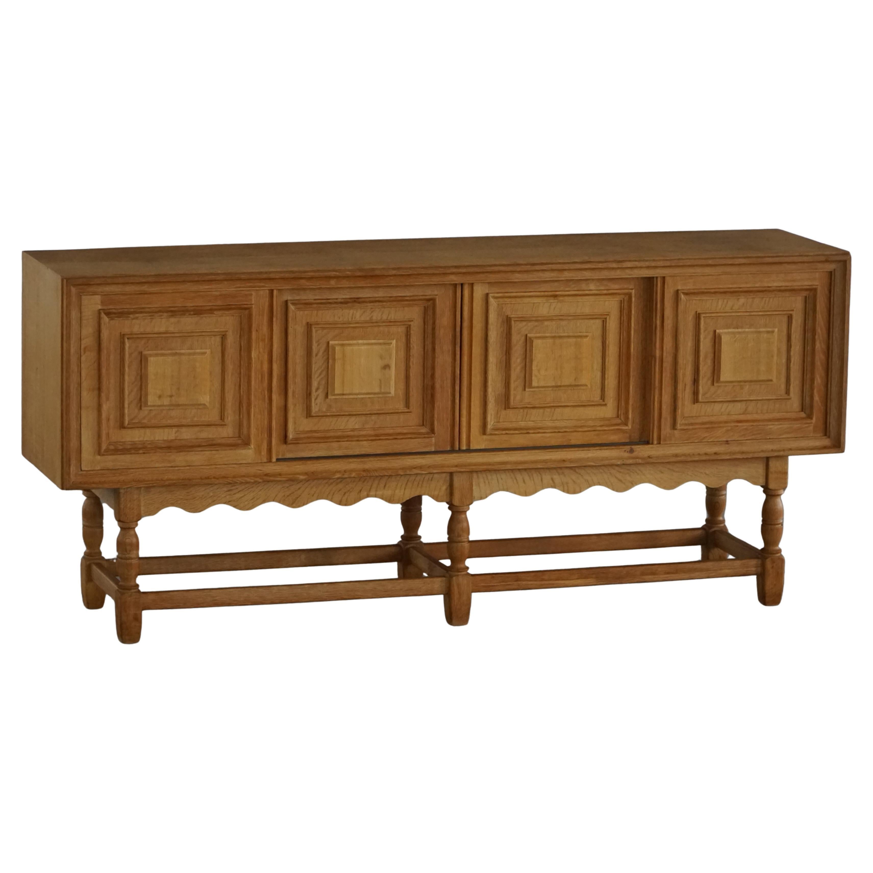 Mid-20th Century, Danish Oak Sideboard / Crezenda, Danish Cabinetmaker, 1950s For Sale