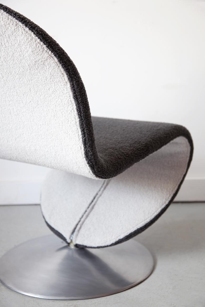 Bouclé Mid 20th Century, Danish Occasional Chair For Sale
