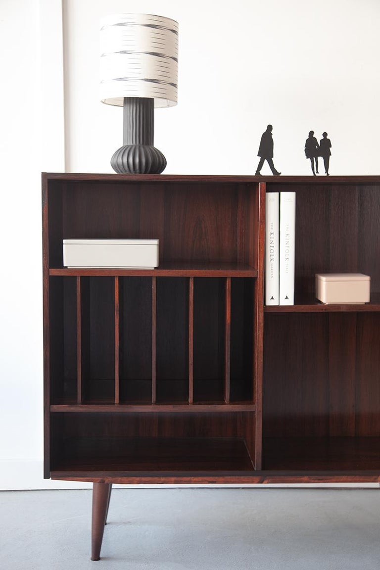 Mid20th Century, Danish Record Bookcase in Rosewood at 1stDibs