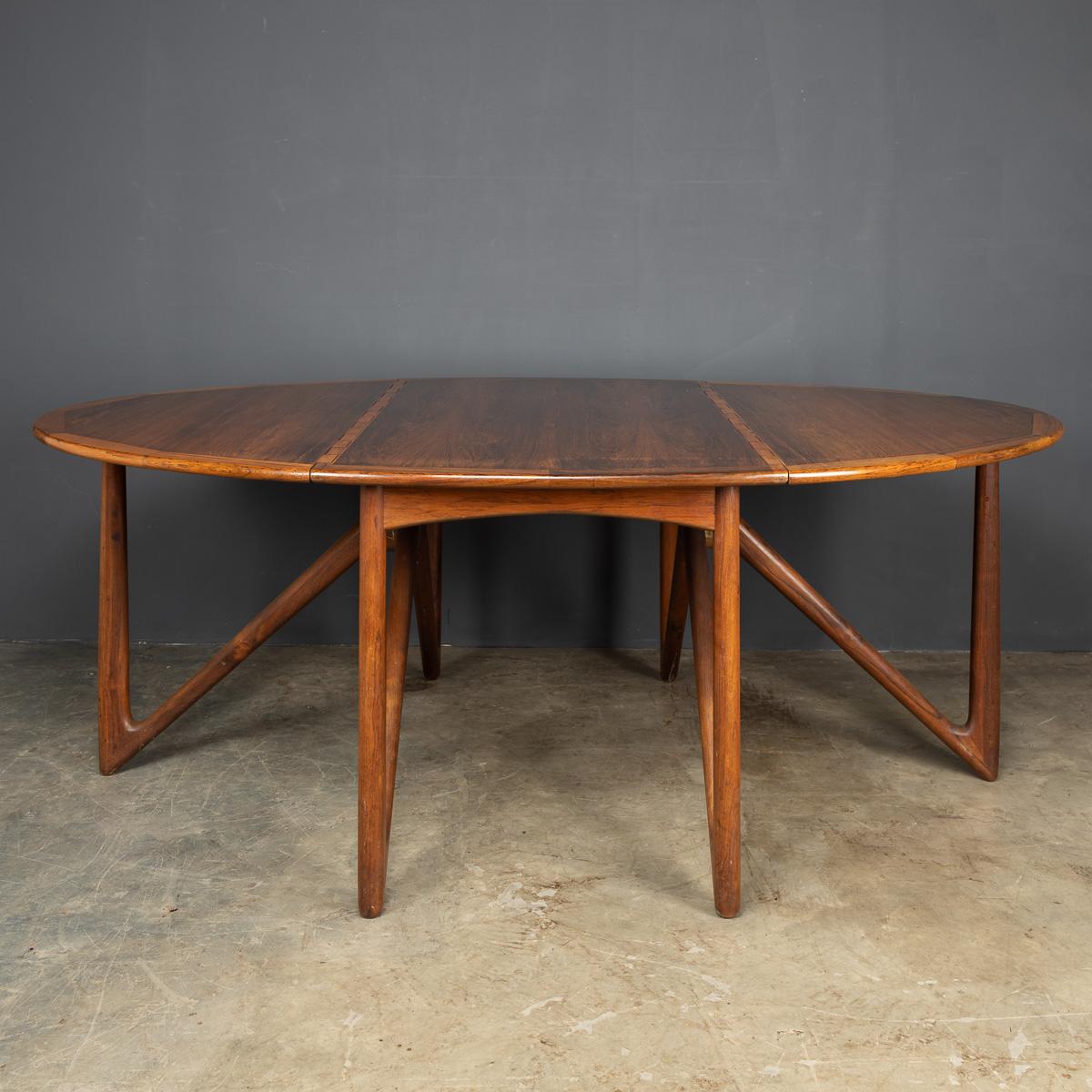 Mid-20th Century Danish Rosewood Dining Table, Jason Mobler, c.1960 In Good Condition In Royal Tunbridge Wells, Kent