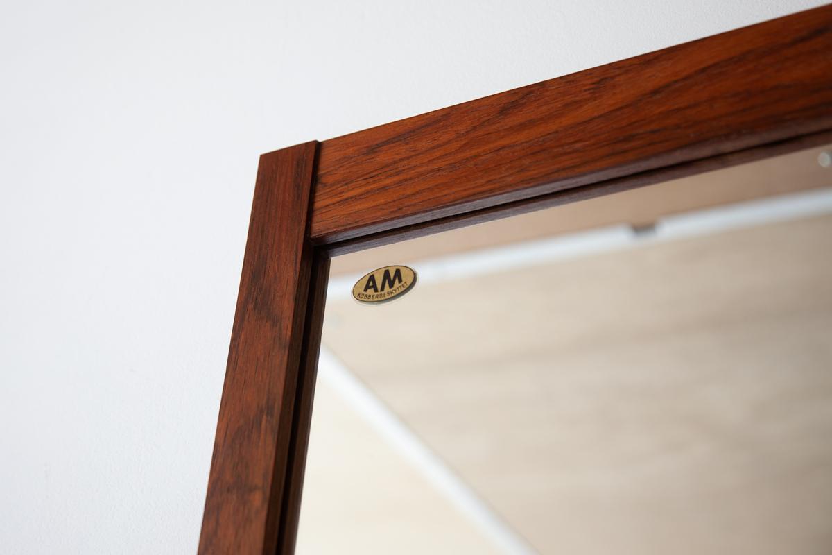 Mid 20th Century, Danish Rosewood Mirror In Good Condition For Sale In Bristol, GB