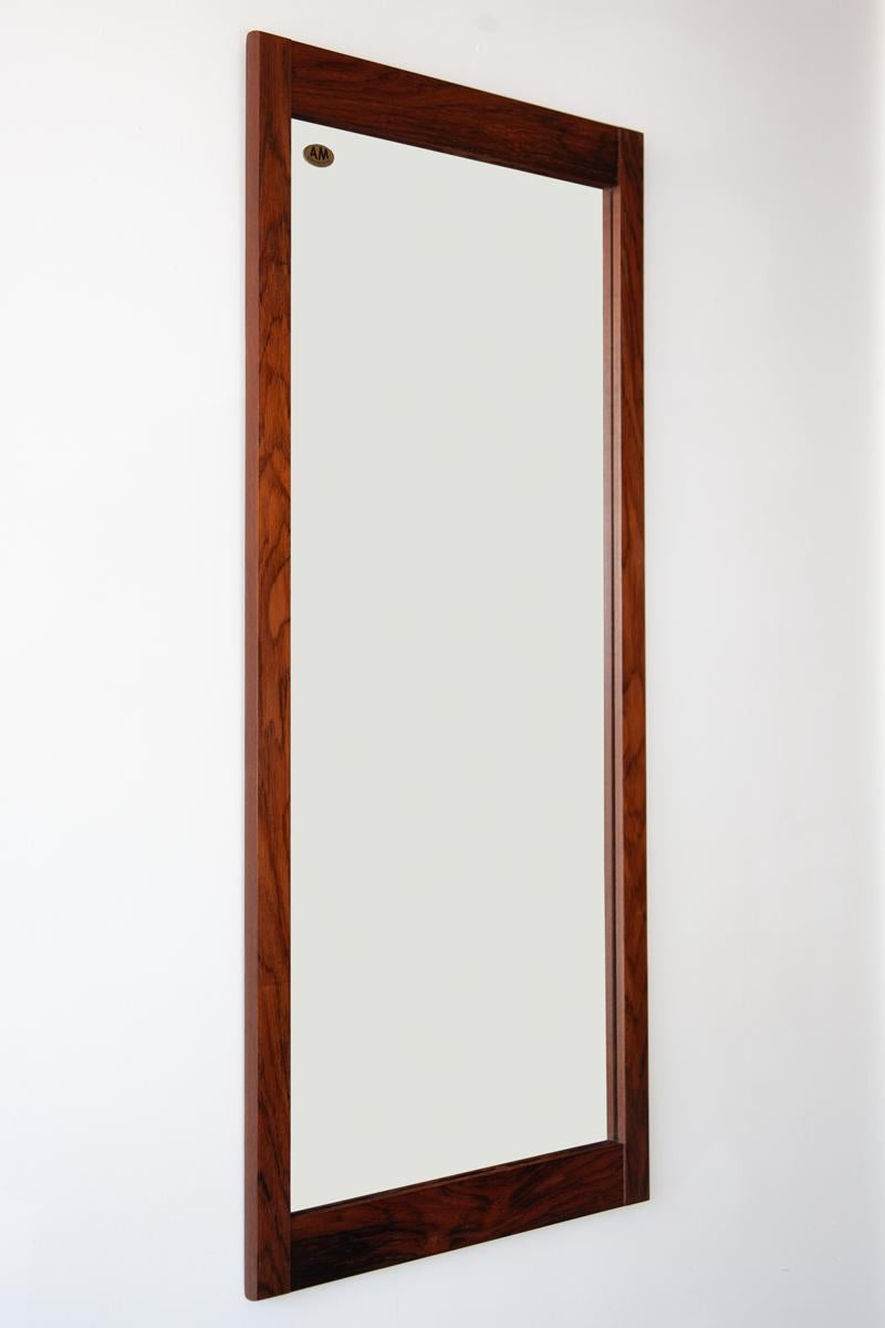 Mid 20th Century, Danish Rosewood Mirror For Sale 1