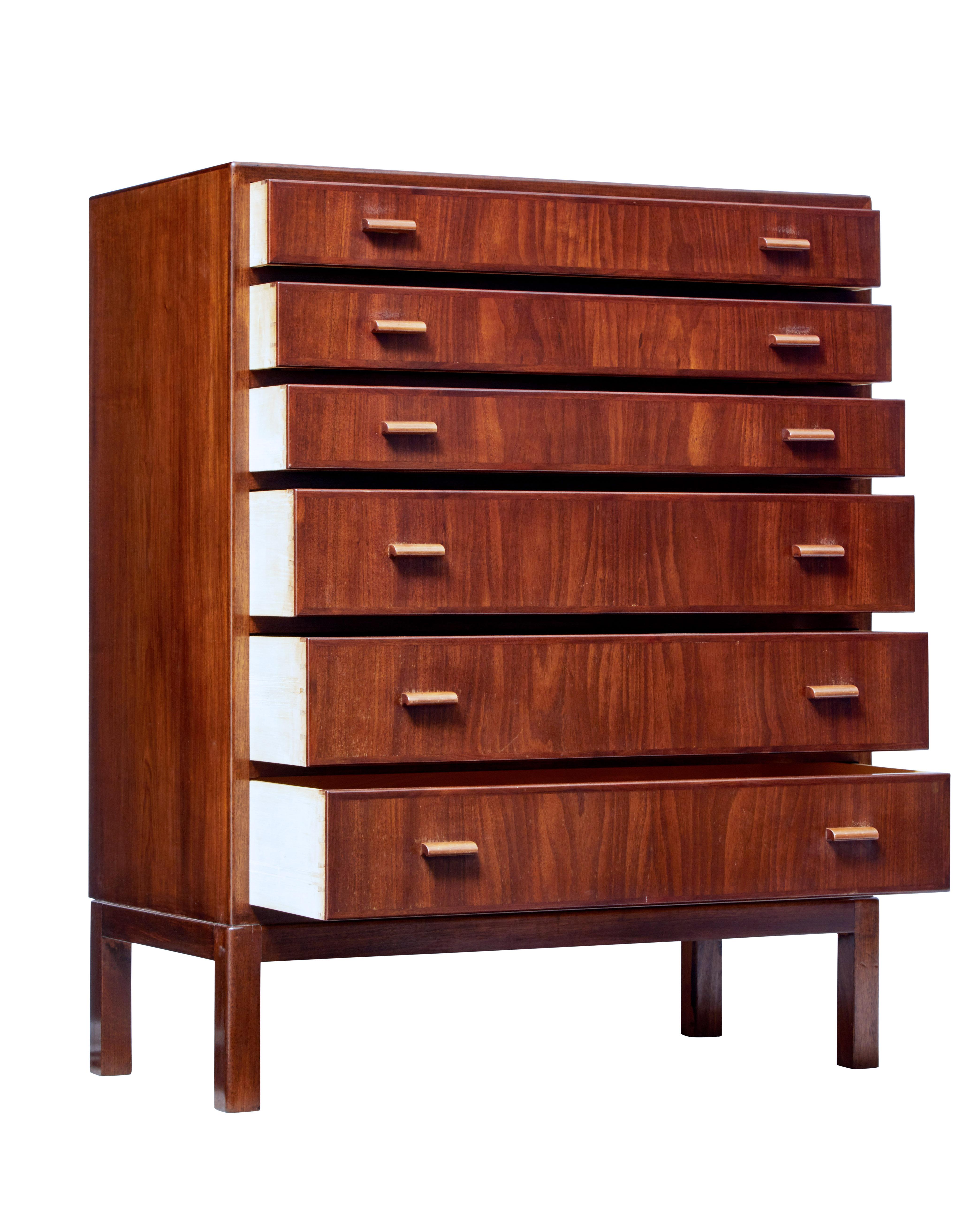 Scandinavian Modern Mid-20th Century Danish Teak Chest of Drawers