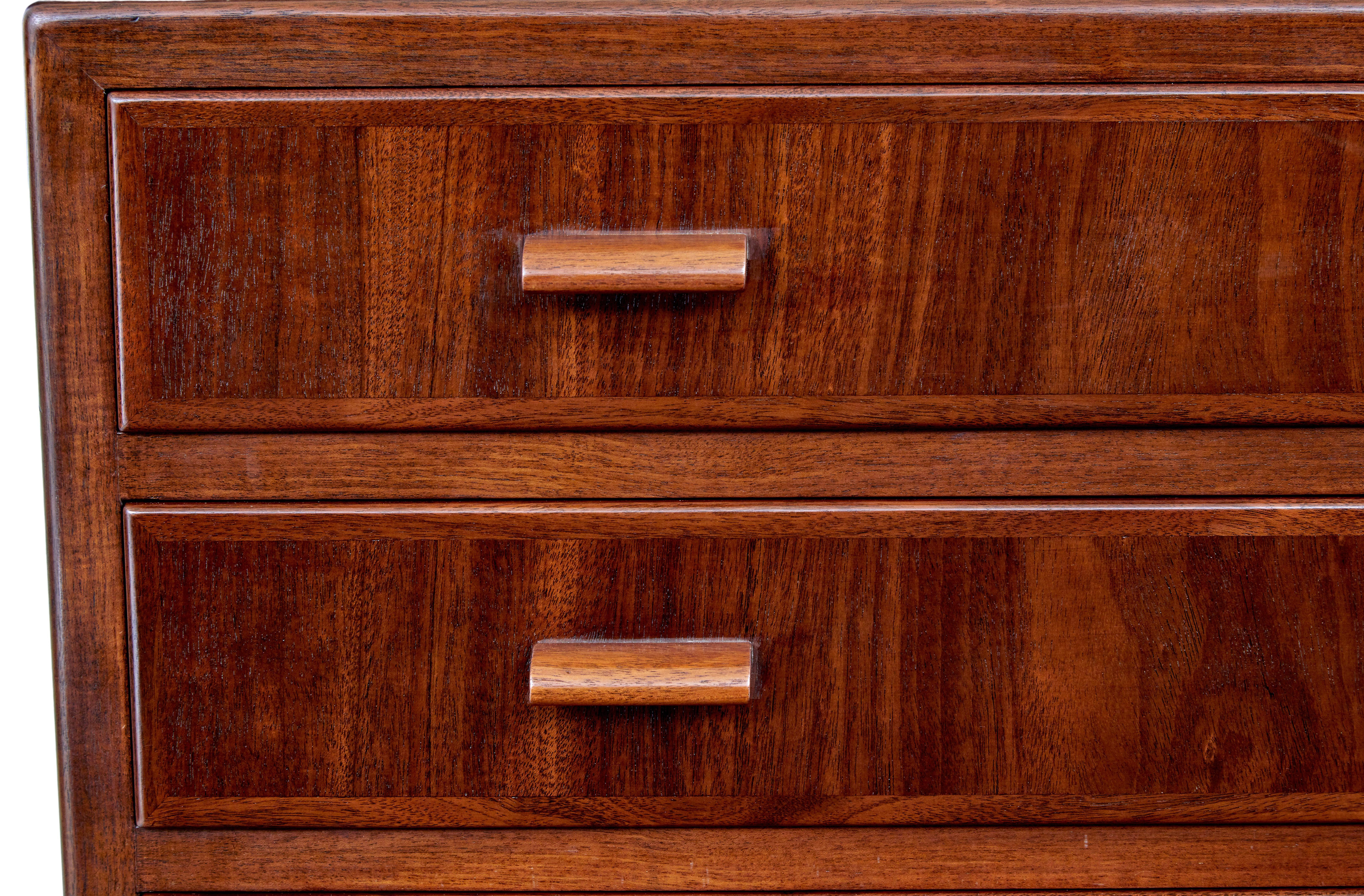 Hand-Crafted Mid 20th century Danish teak chest of drawers