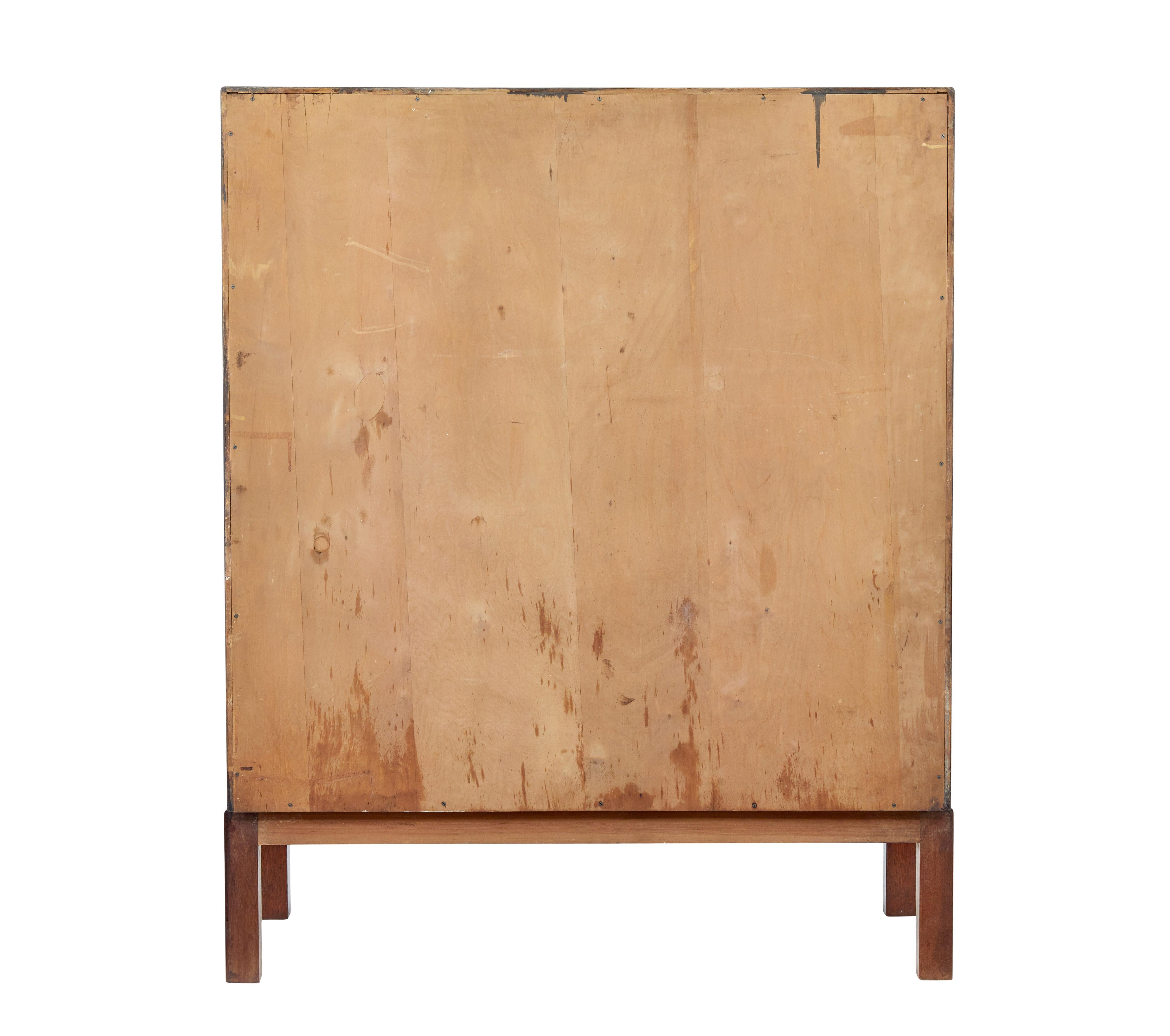 Teak Mid 20th century Danish teak chest of drawers