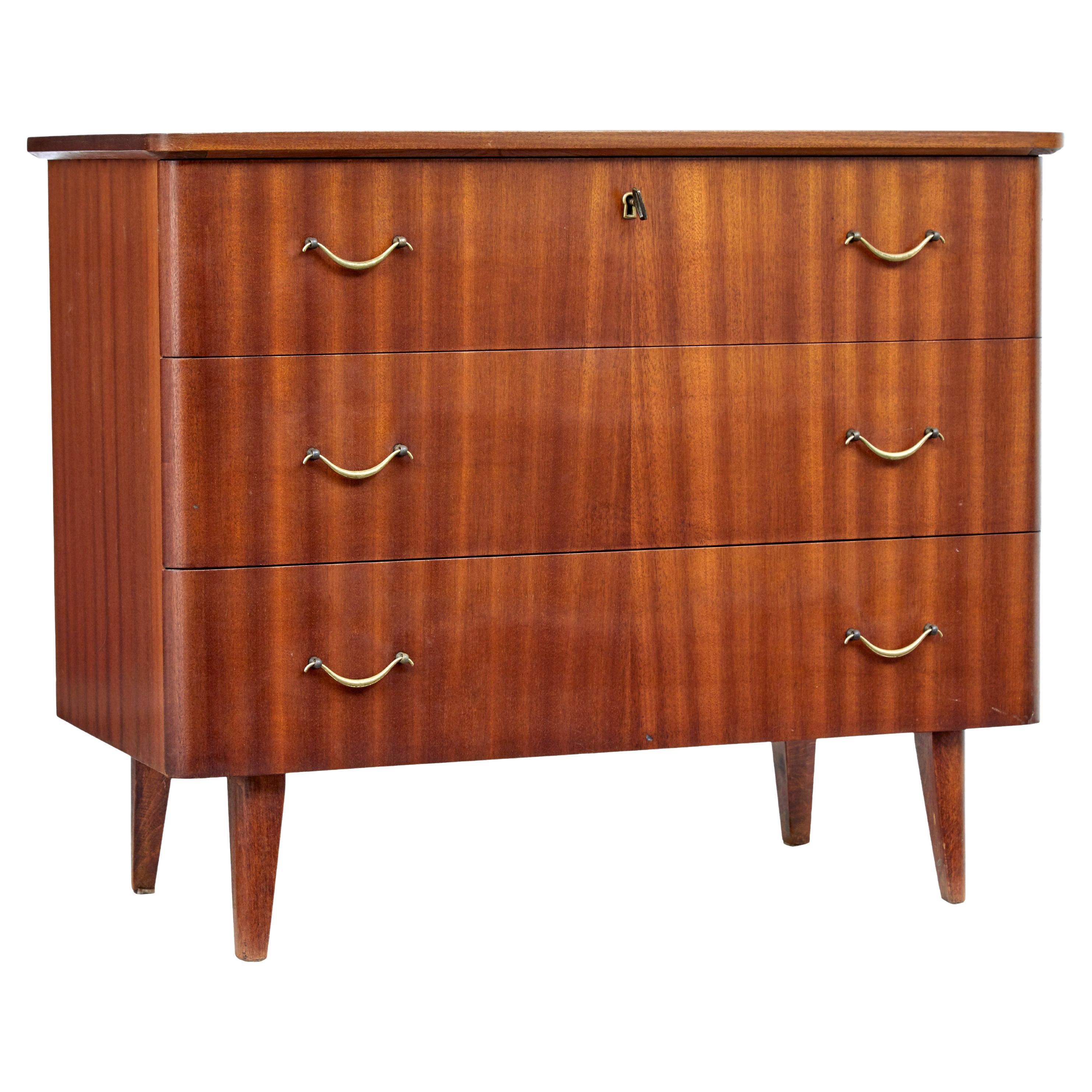 Mid-20th Century Danish Teak Chest of Drawers For Sale