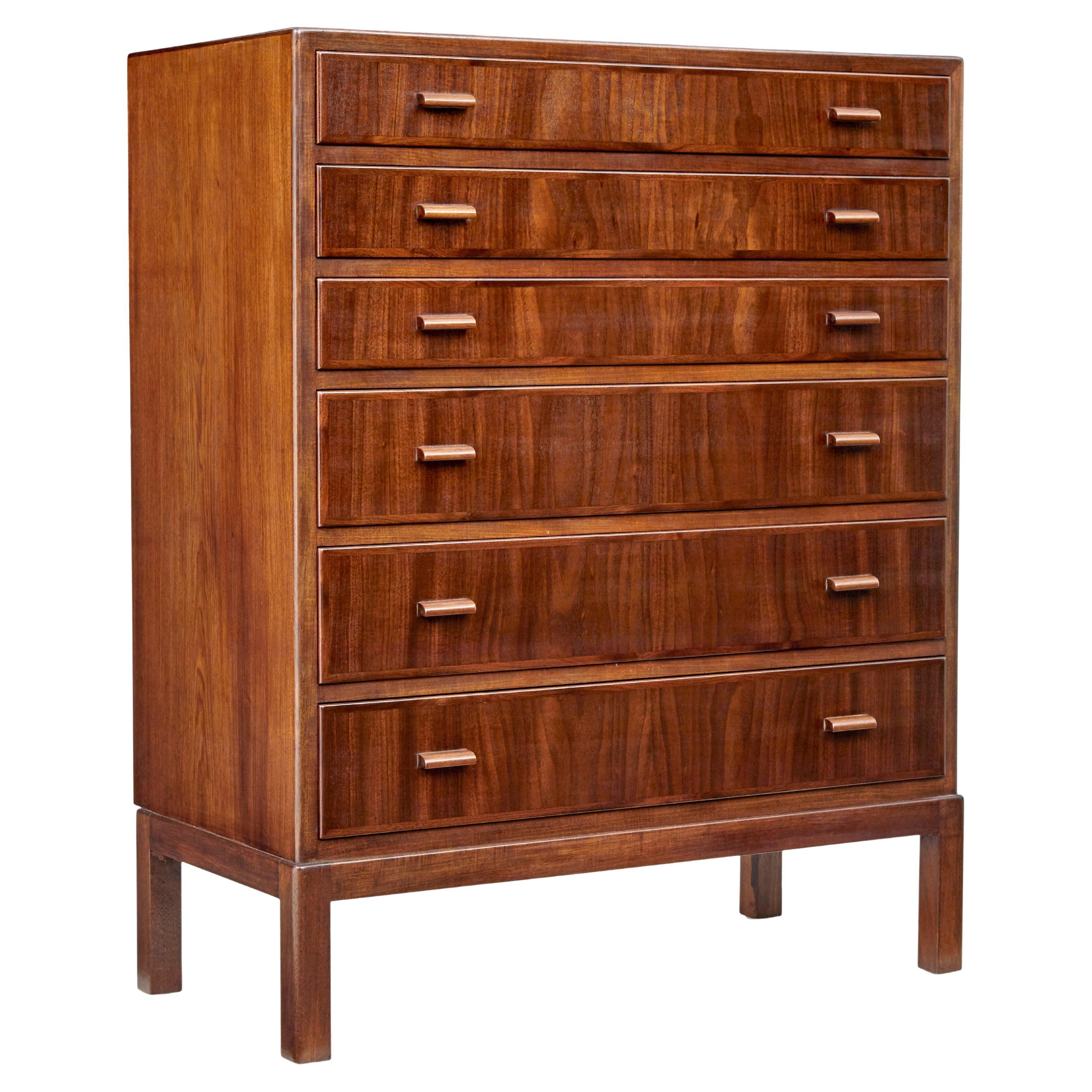 Mid-20th Century Danish Teak Chest of Drawers For Sale