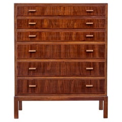 Cassettiera danese in teak della metà del XX secolo