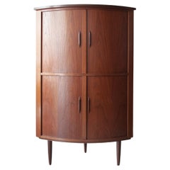 Mid 20th Century, Danish Teak Corner Cabinet