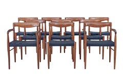 Mid-20th Century Danish Teak Dining Room Suite by Bramin