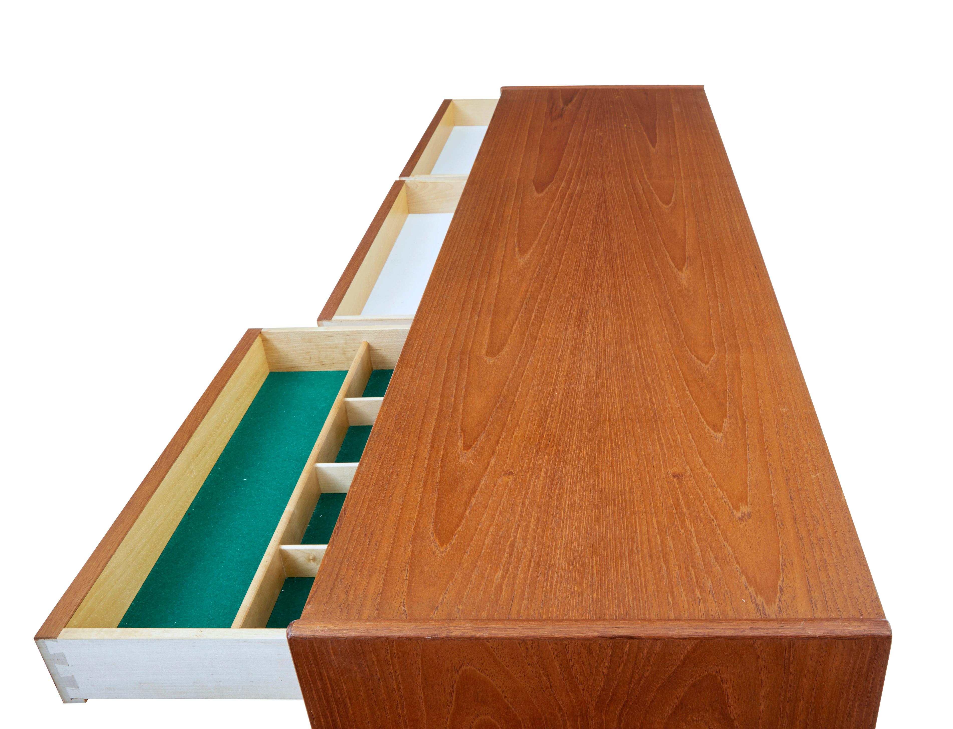 Veneer Mid-20th Century Danish Teak Sideboard