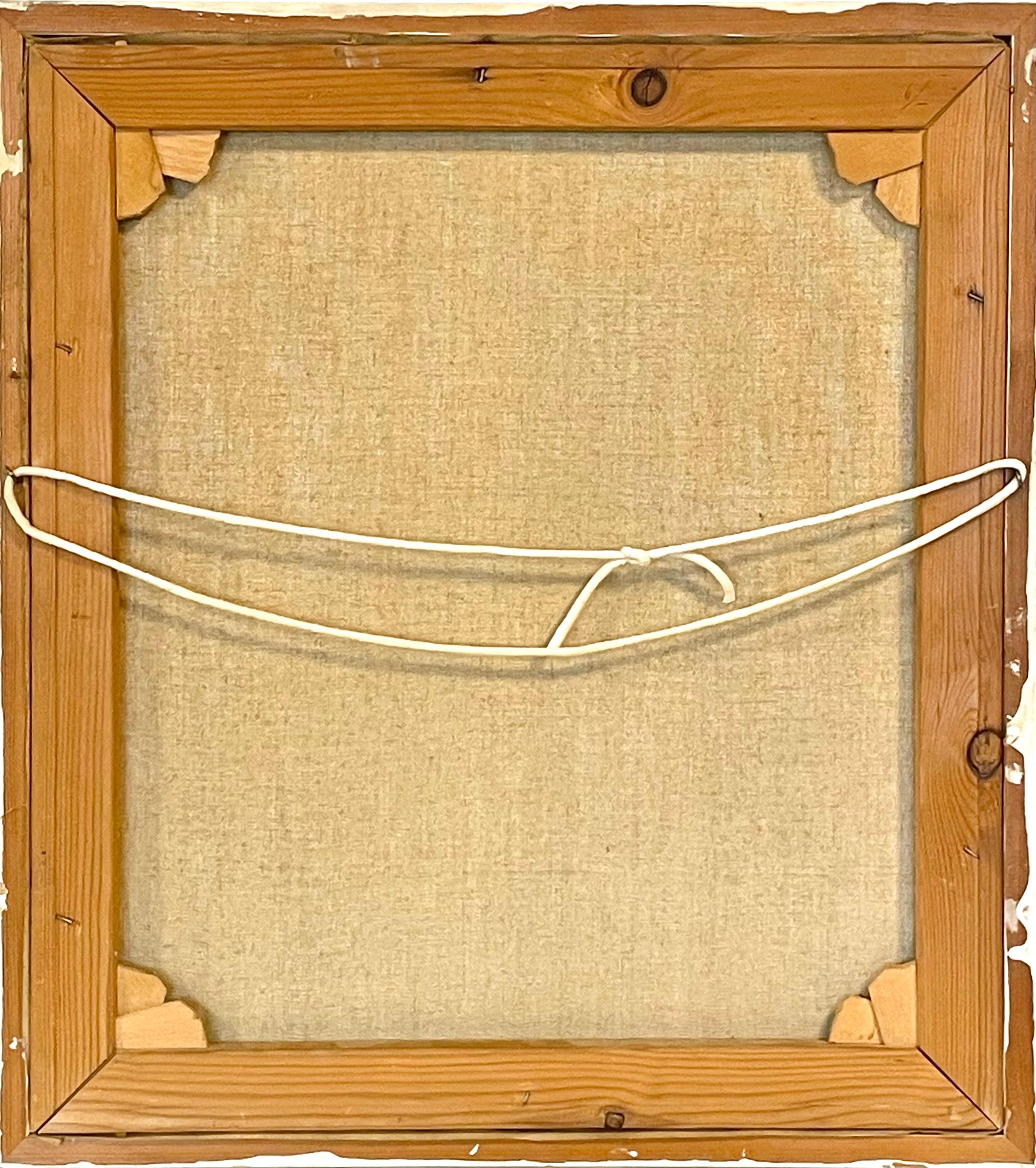 Dänisches Vintage-Gemälde mit altem Stadtmotiv aus der Mitte des 20. Jahrhunderts im Angebot 6