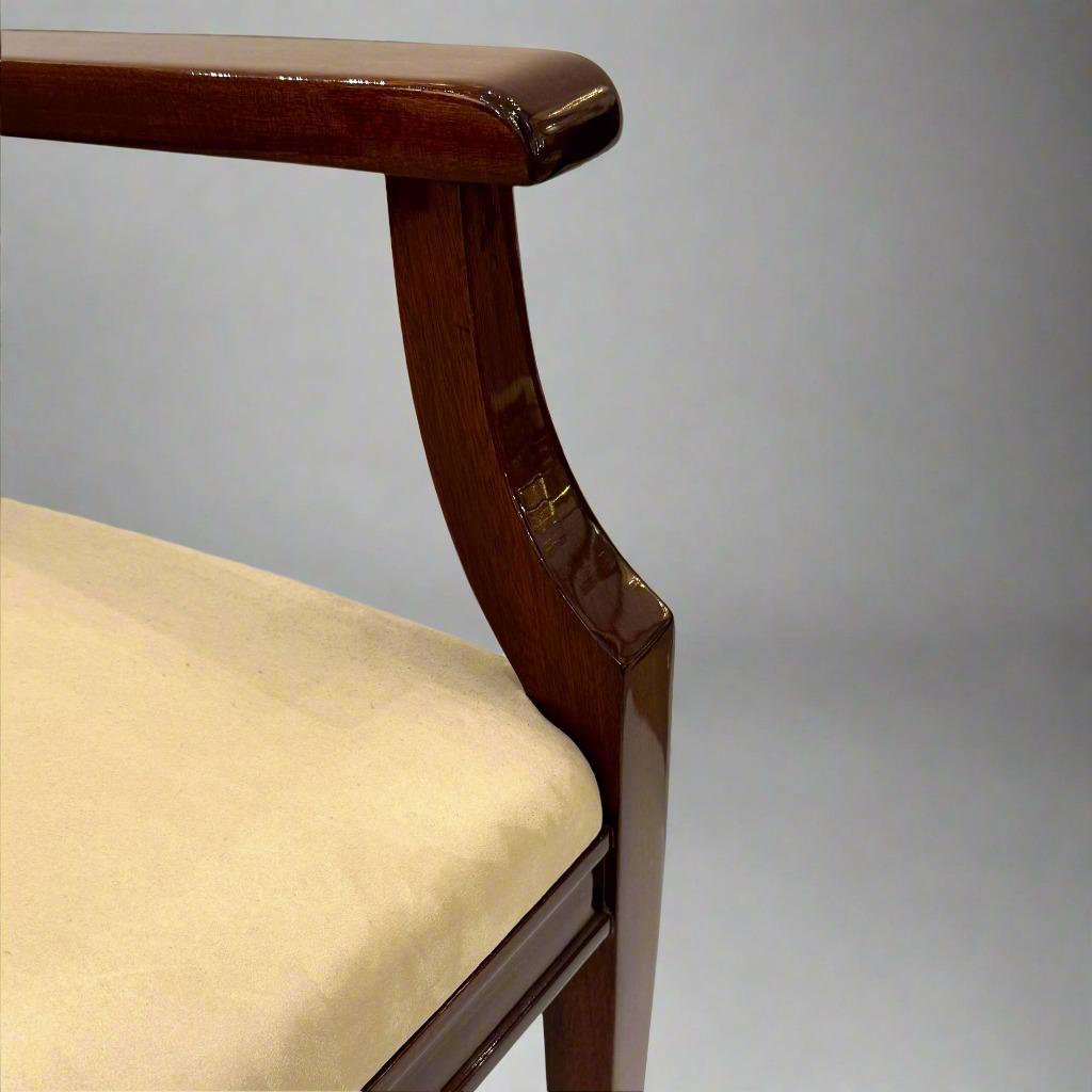 Fauteuil d'époque Art Déco De Coene Frères, milieu du 20e siècle, Belgique. Bon état - En vente à New York, NY