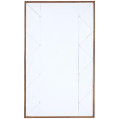 Mid-20th Century Deco Style Oak Frame Mirror