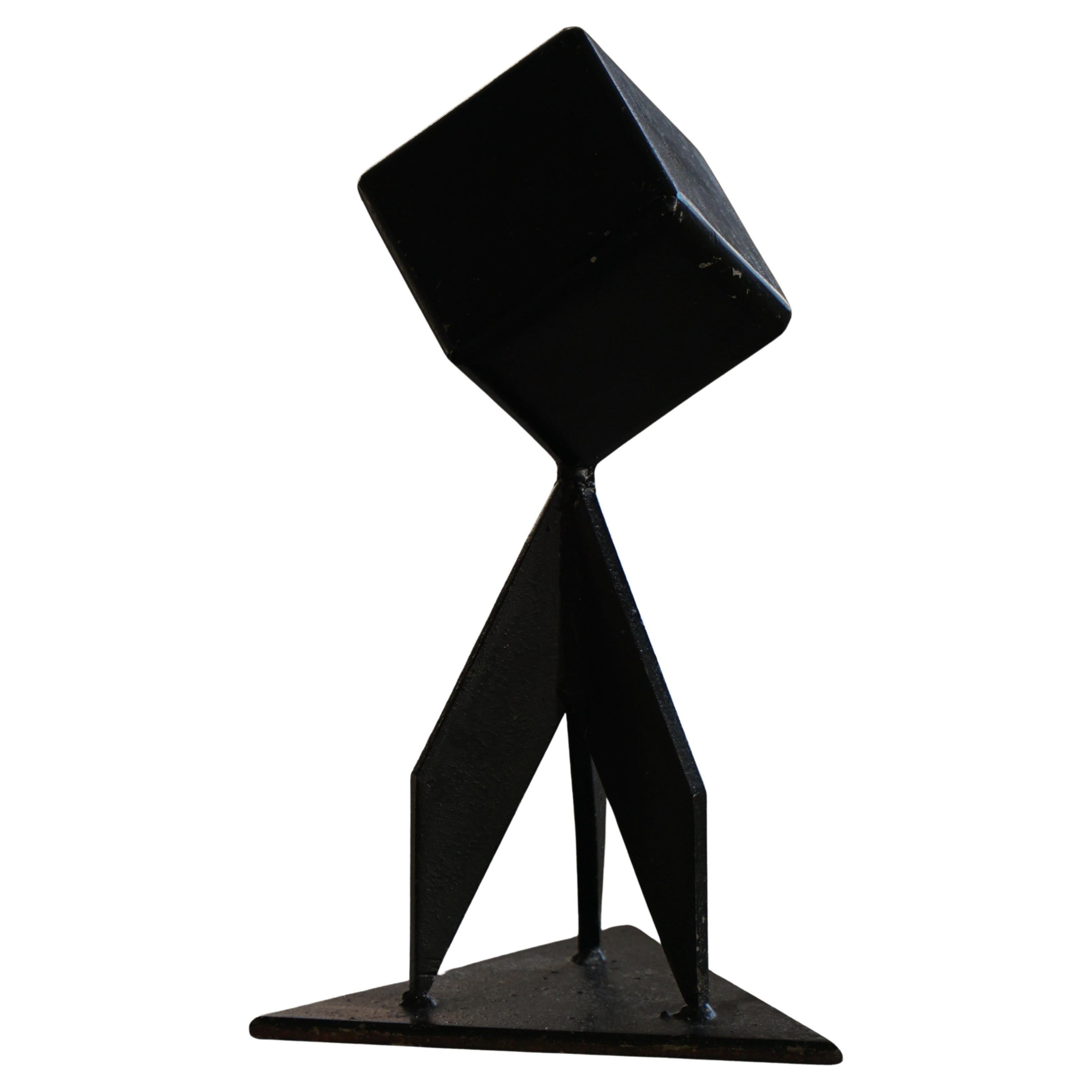Mid-20th Century, Decorative Abstract Scandinavian Metal Sculpture, circa 1950s For Sale