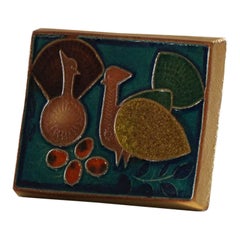 Mid-20th Century, Decorative Danish Ceramic Relief, Søholm, 1960s