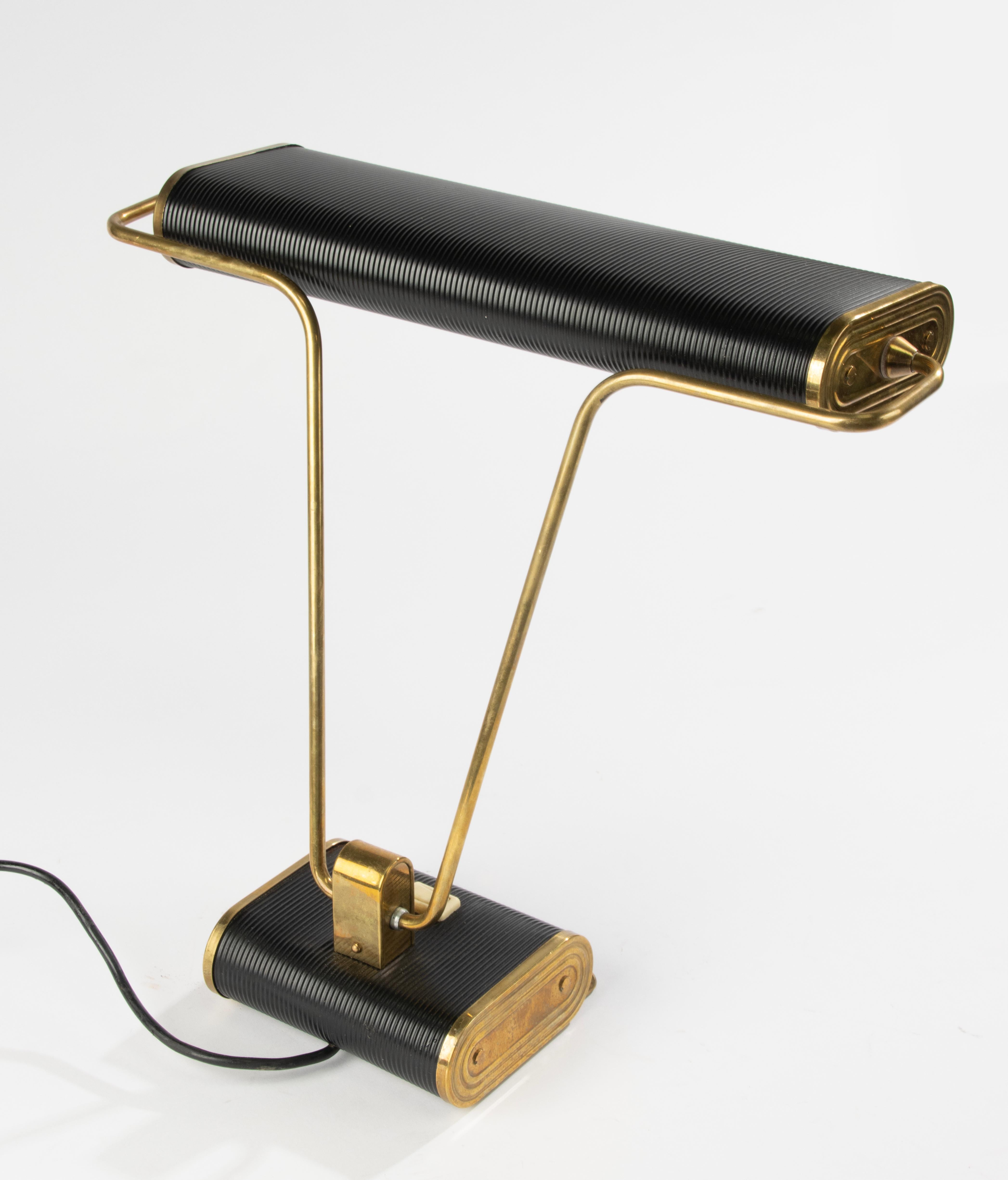 Lámpara de escritorio de mediados del siglo XX - Andre Monique para JUMO - Estilo Eileen Gray en venta 4