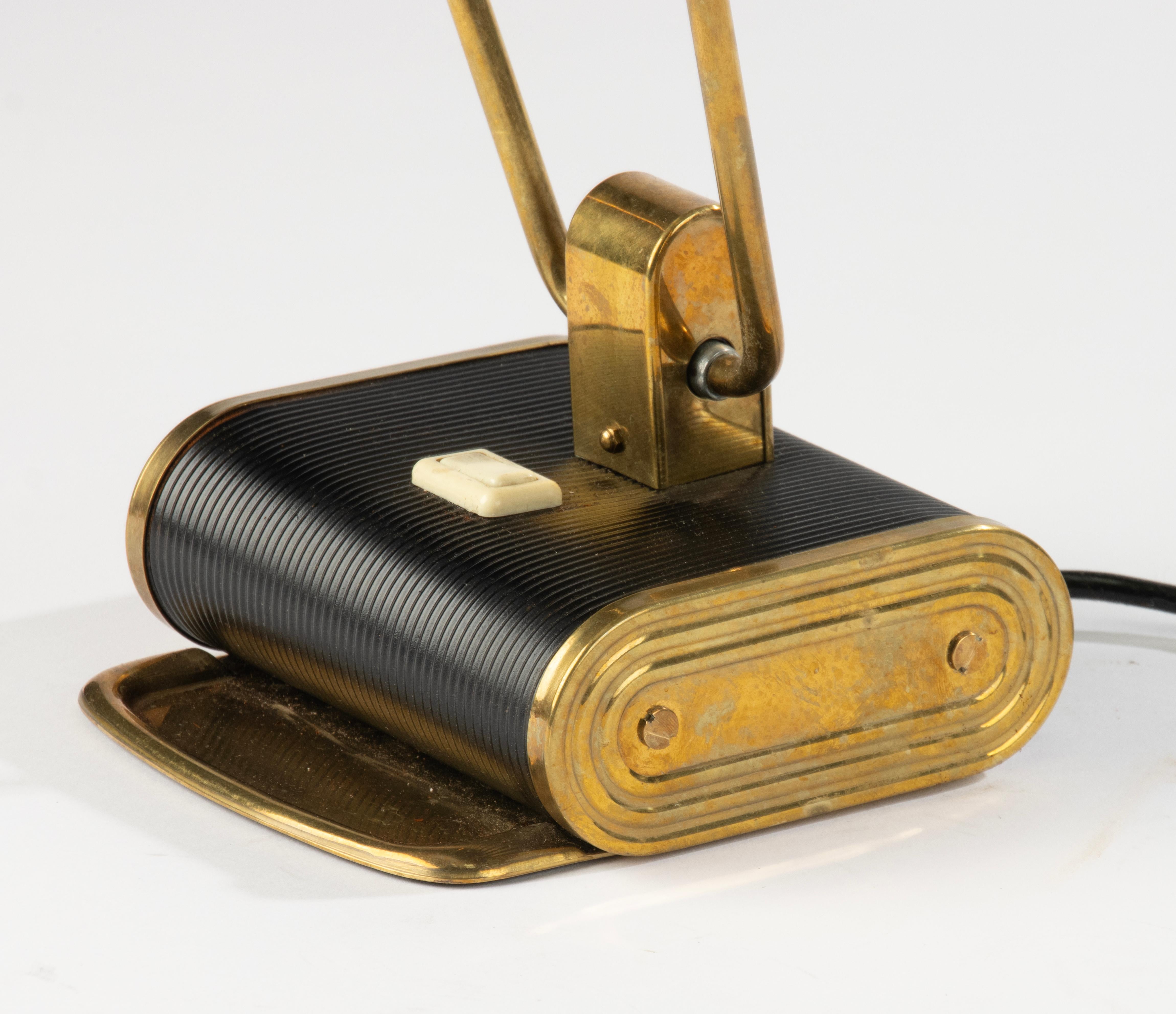Lámpara de escritorio de mediados del siglo XX - Andre Monique para JUMO - Estilo Eileen Gray Moderno de mediados de siglo en venta