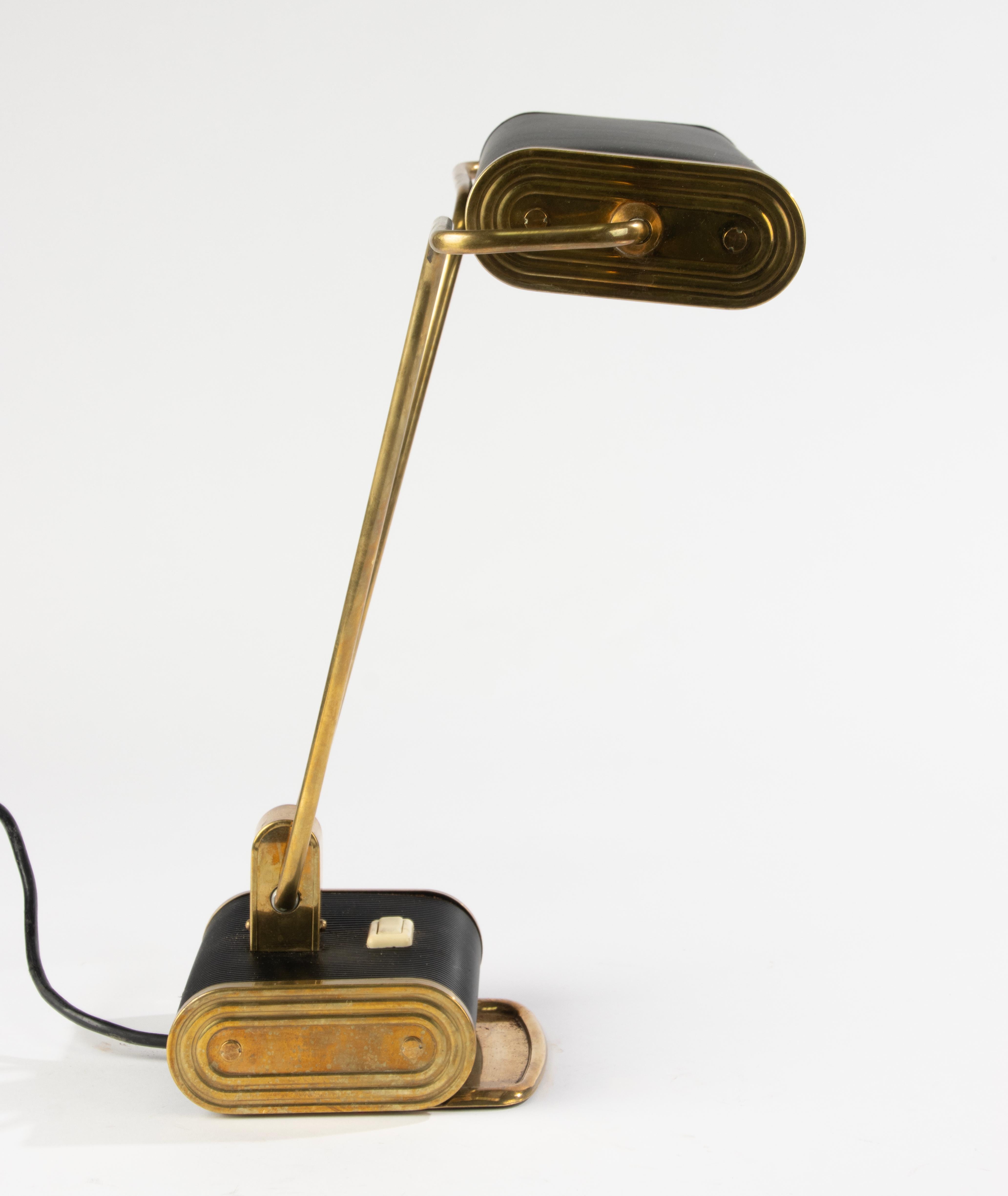 Lámpara de escritorio de mediados del siglo XX - Andre Monique para JUMO - Estilo Eileen Gray en venta 2