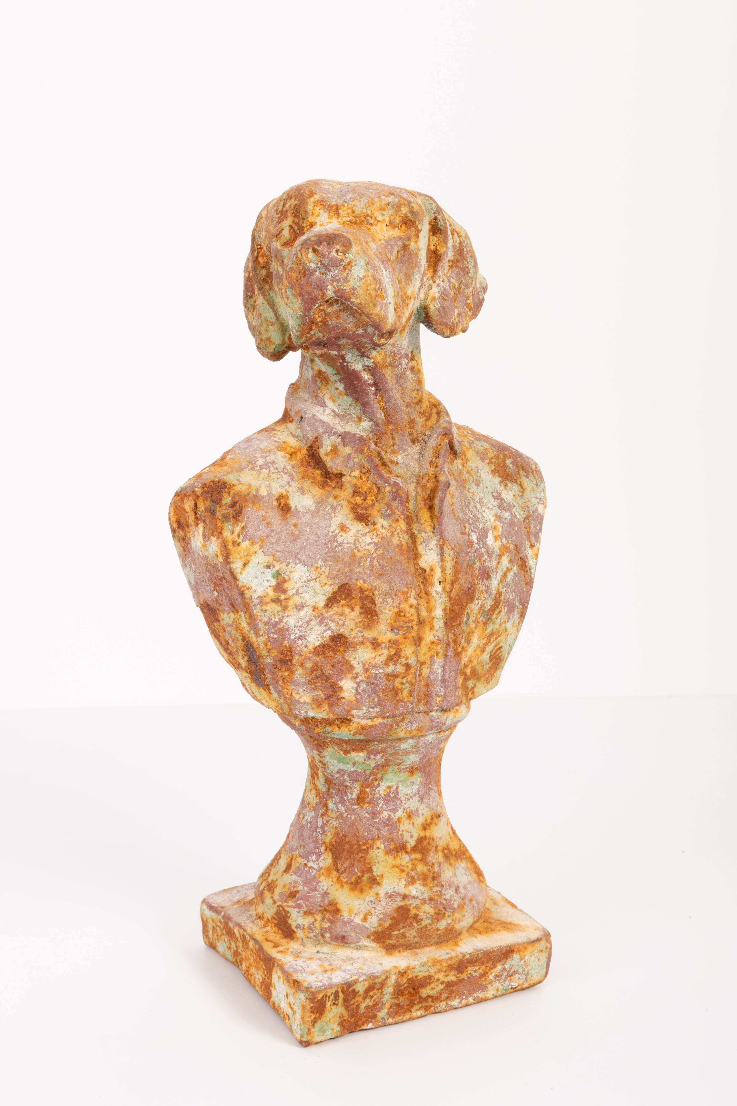 Mid-Century Modern Mid-20th Century Dog Cast Iron Decorative Sculpture, Italy, 1950s