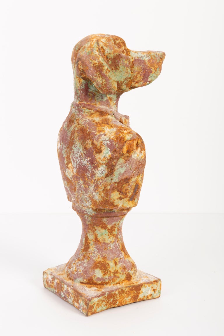 Mid20th Century Dog Cast Iron Decorative Sculpture, Italy, 1950s For