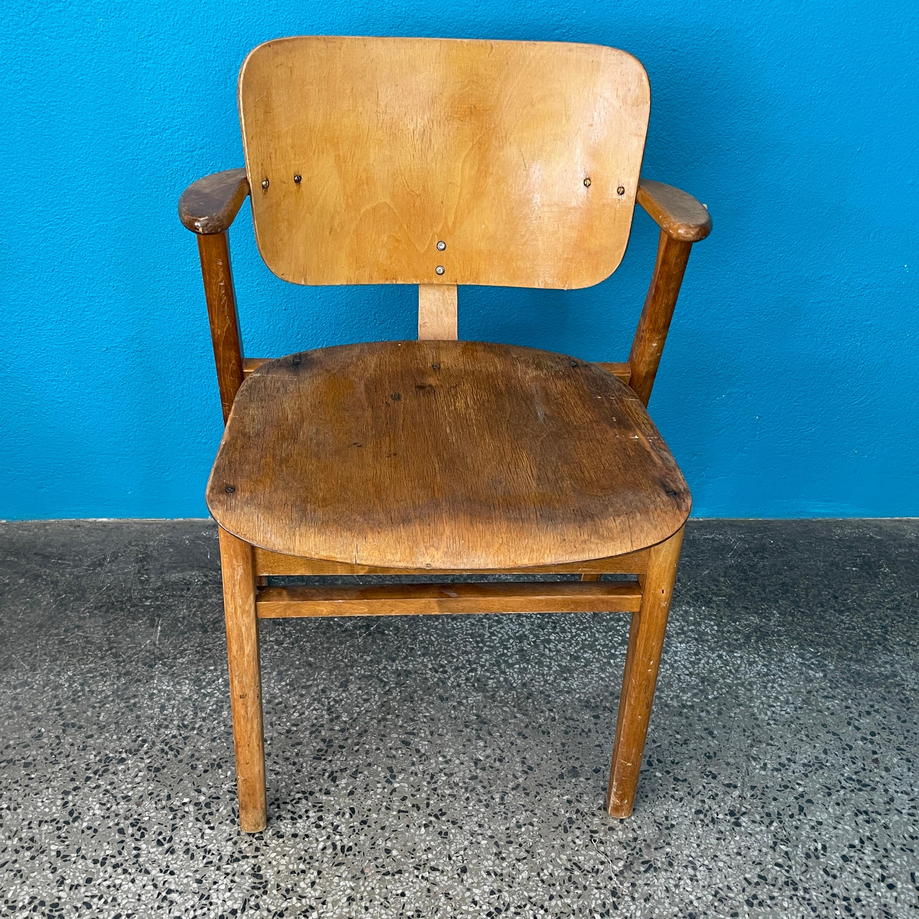 Birch Mid 20th Century Domus Chair Designed By Ilmari Tapiovaara, Finland