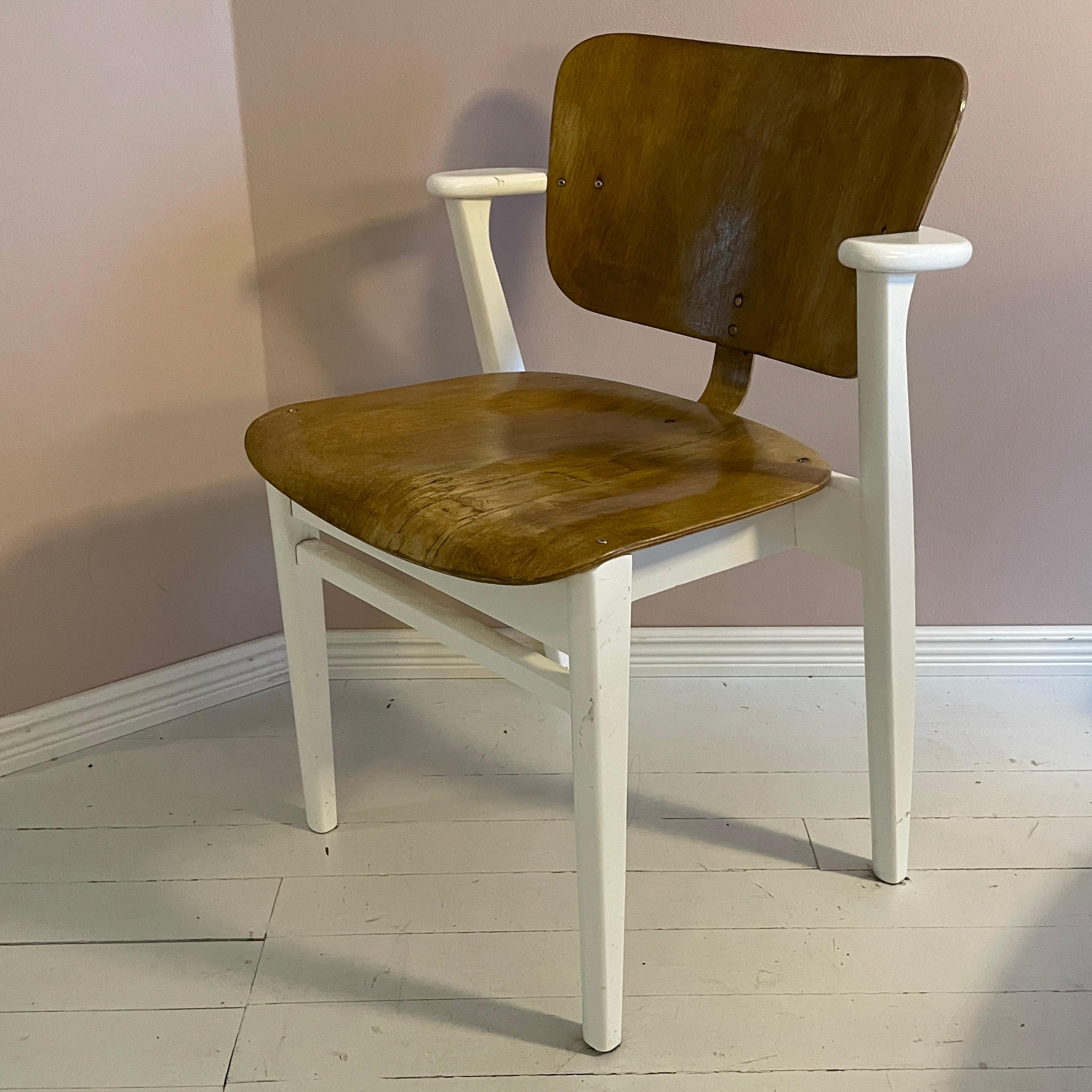 Mid 20th Century Domus Chair Designed By Ilmari Tapiovaara, Finland For Sale 1