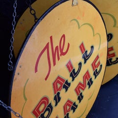 Mid-20th century double sided English Fairground Sign