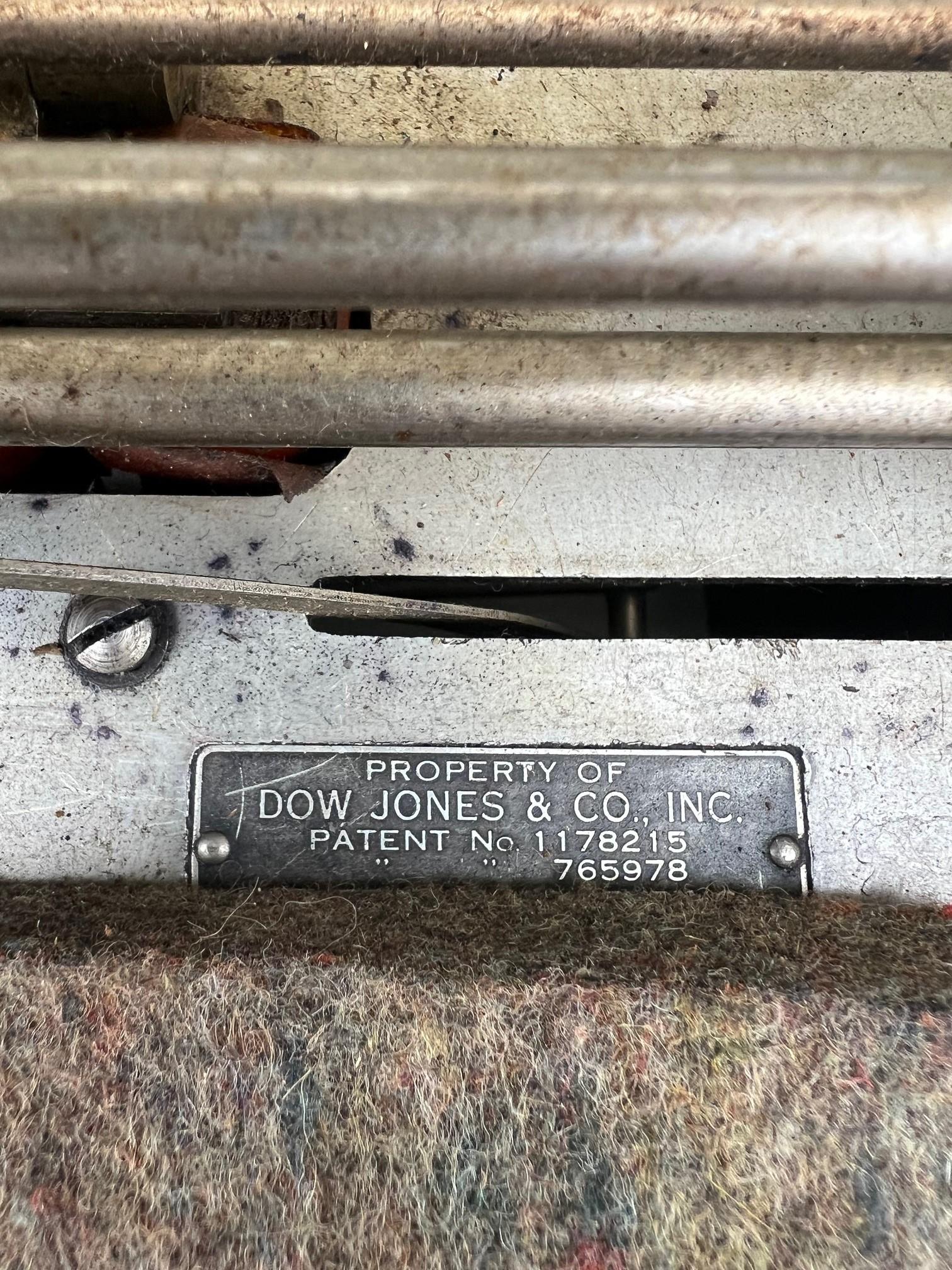 Mid-20th Century Dow Jones Wall Street Journal Broad Tape Ticker Tape Machine For Sale 5