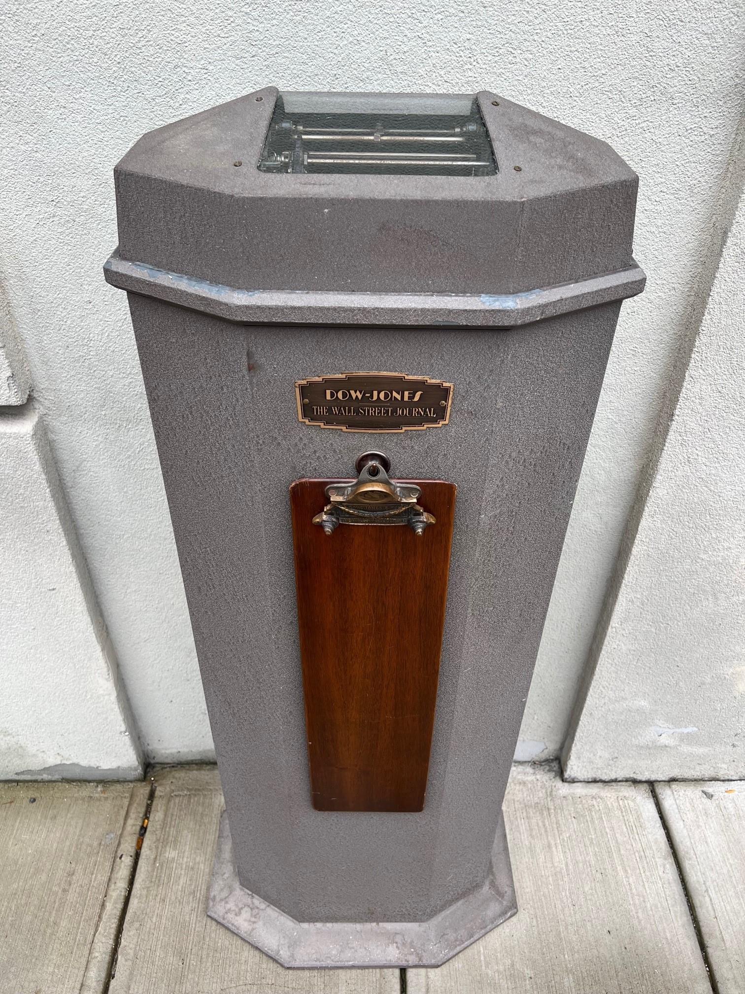 American Mid-20th Century Dow Jones Wall Street Journal Broad Tape Ticker Tape Machine For Sale