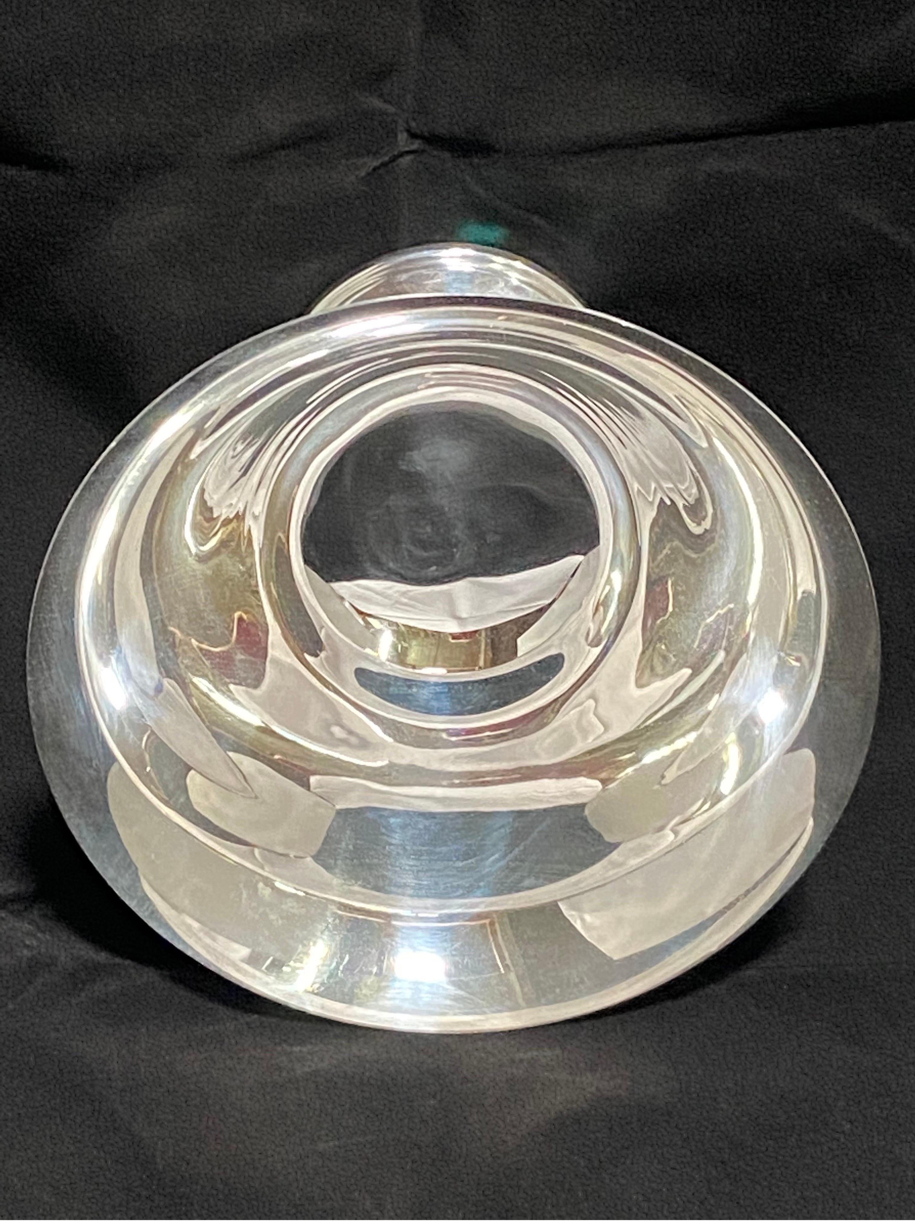 Mid 20th Century Durham Sterling Silver Footed Bowl or Compote For Sale 5