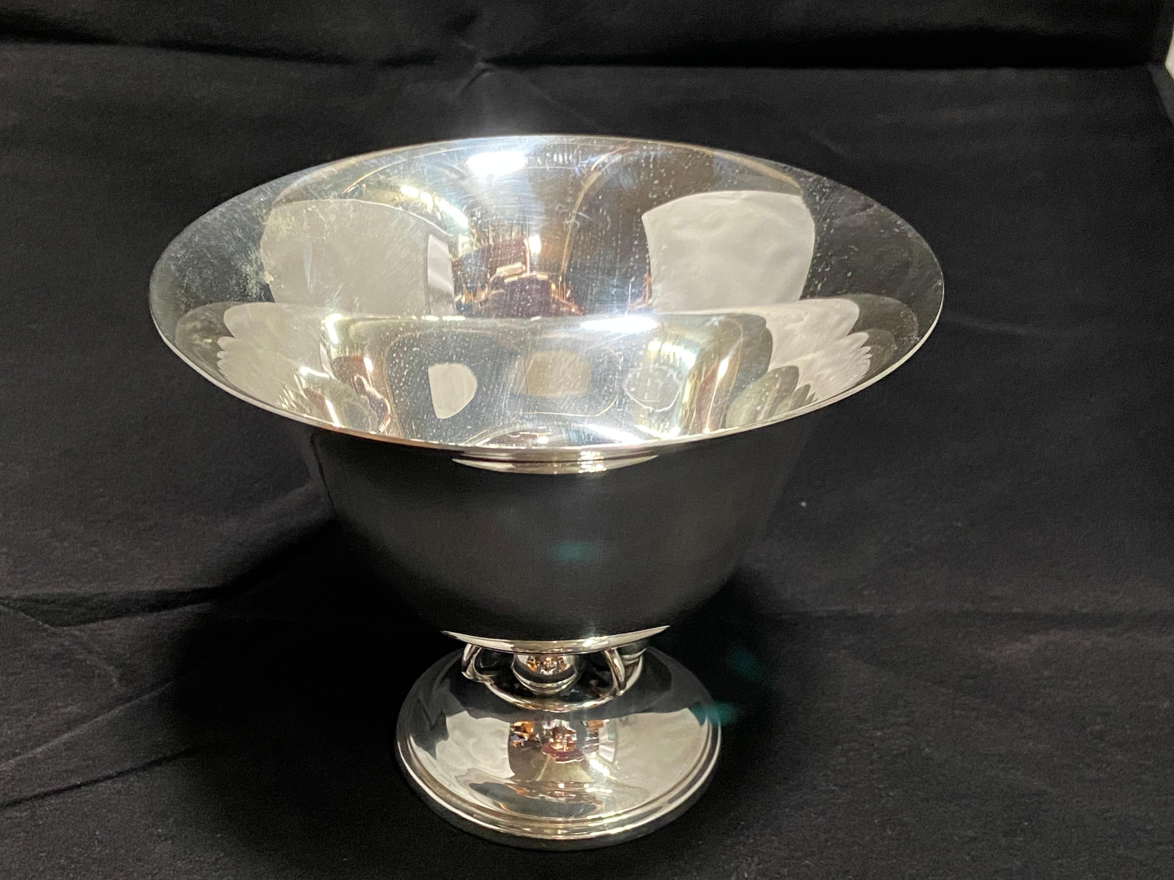 Mid 20th Century Durham Sterling Silver Footed Bowl or Compote For Sale 2