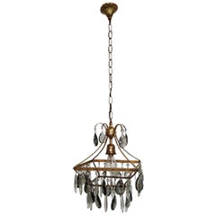 Mid-20th Century Dutch Glass Chandelier