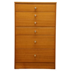 Mid 20th Century Easifit Teak Tallboy Chest of Drawers - 1960s