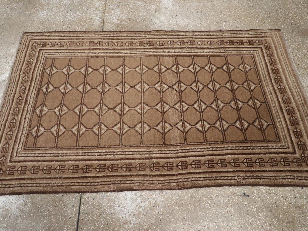 Noué à la main Tapis du milieu du 20e siècle du Turkestan oriental Samarkand en vente