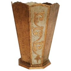 Mid-20th Century Elaborately Decorated Italian Giltwood Umbrella Stand