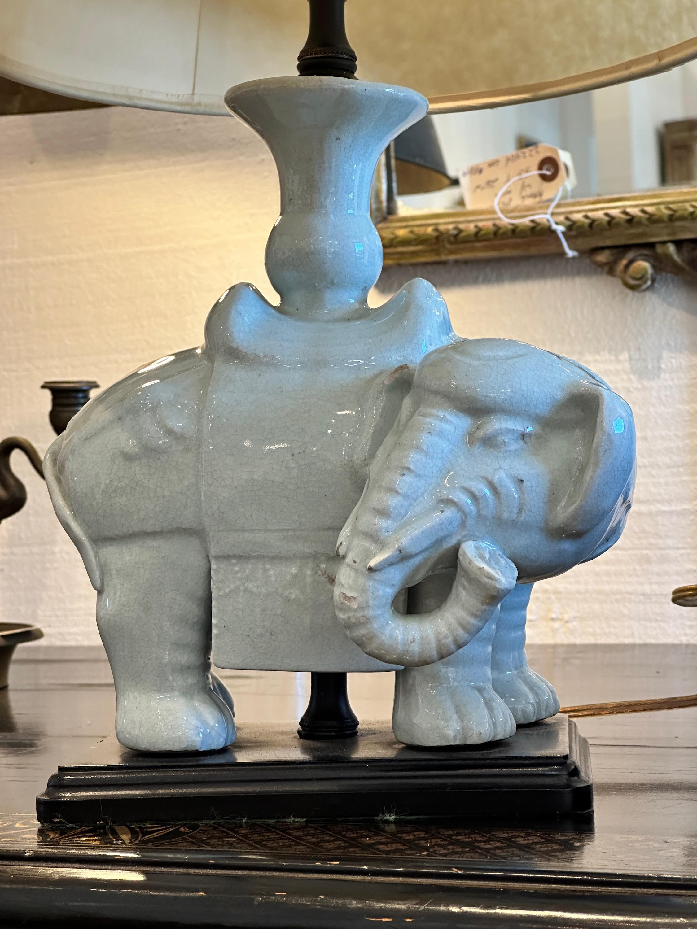Mid 20th Century Elephant Lamp For Sale 1