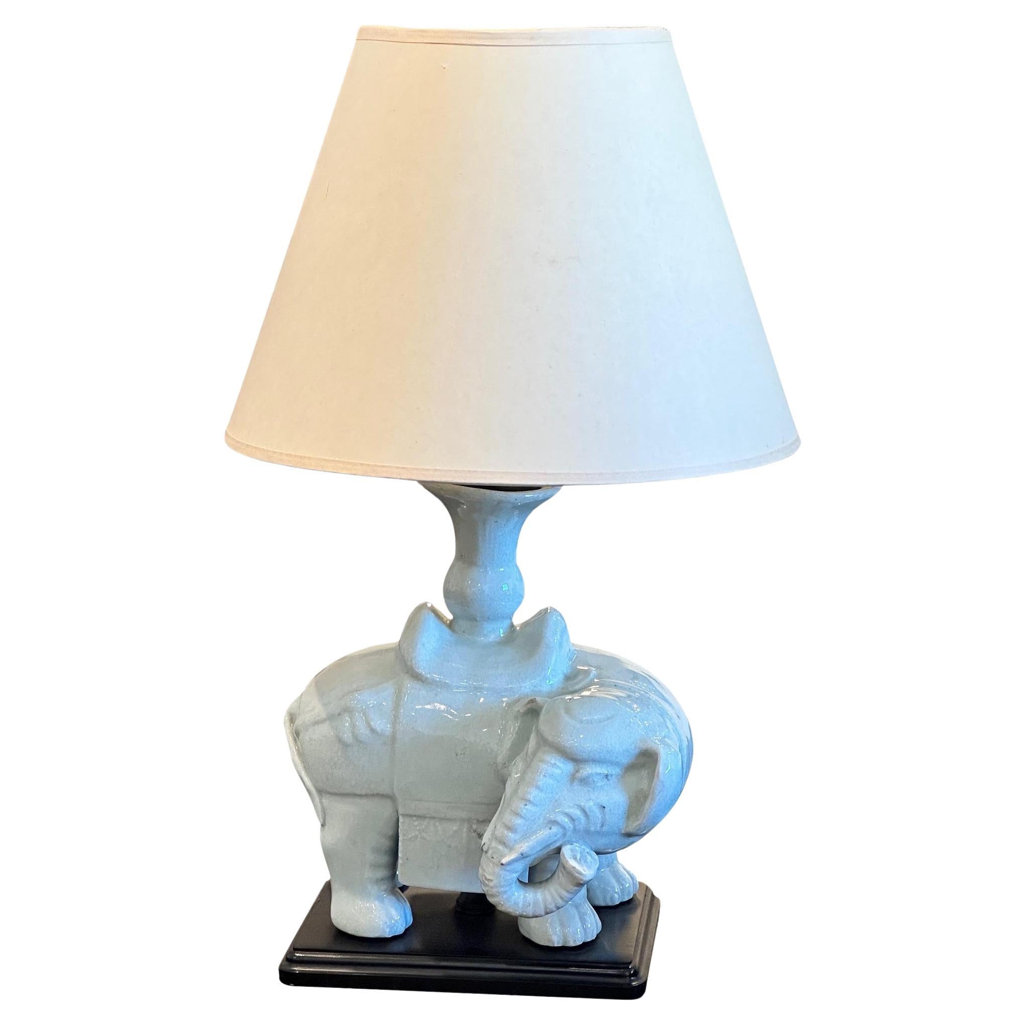 Mid 20th Century Elephant Lamp For Sale